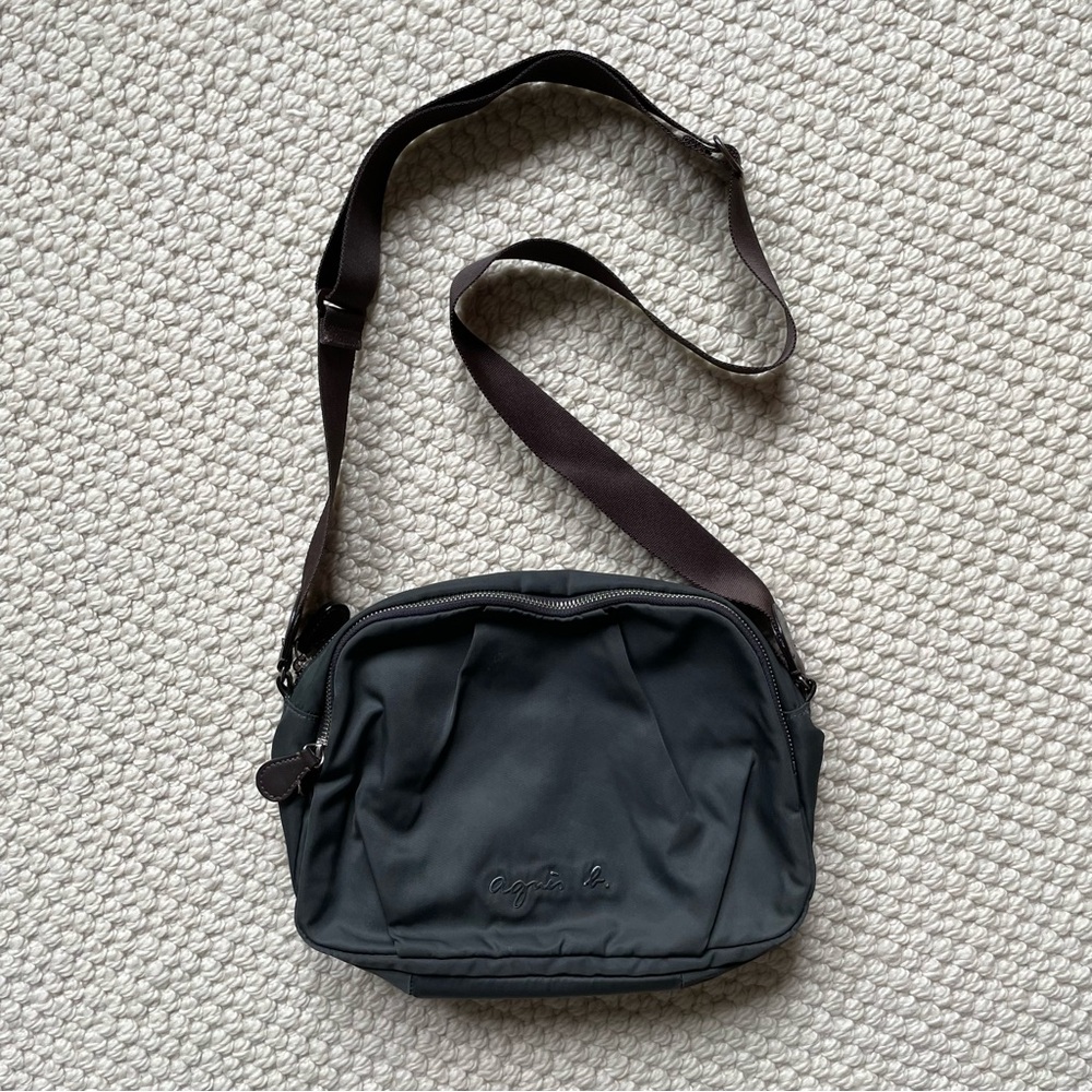 Agnès b. grey cross body bag